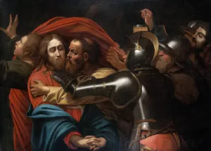 The Taking of Christ by Caravaggio Oil Painting