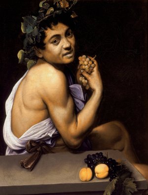 Young Sick Bacchus by Caravaggio Oil Painting