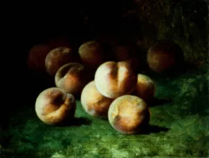 Peaches by Carducius Plantagenet Ream Oil Painting