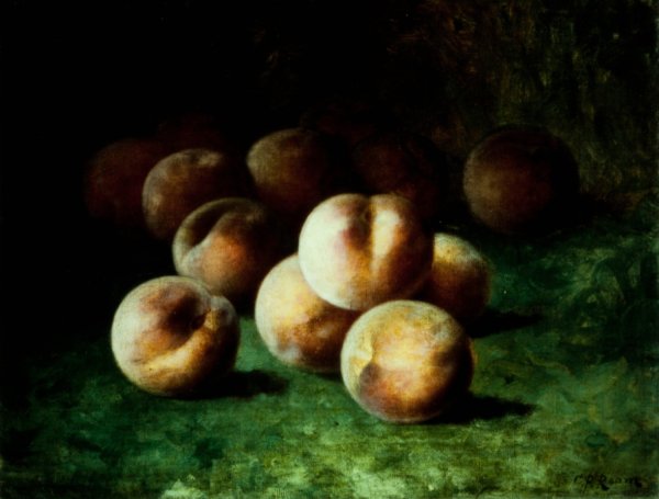 Peaches  by Carducius Plantagenet Ream - Hand-Painted Oil Painting Reproduction