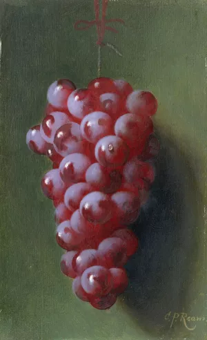 Still Life with Grapes by Carducius Plantagenet Ream Oil Painting
