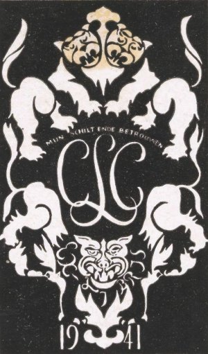 Ex libris van Carel Lion Cachet by Carel Adolph Lion Cachet Oil Painting