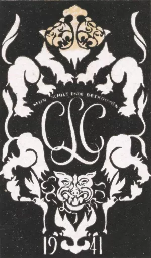 Ex libris van Carel Lion Cachet by Carel Adolph Lion Cachet Oil Painting
