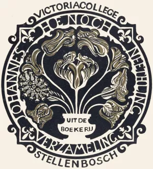 Ex libris van de Johannes Henoch Neethling verzameling ondergebracht bij Victoria College in Stellenbosch by Carel Adolph Lion Cachet Oil Painting