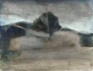 Landschap by Carel Adolph Lion Cachet Oil Painting