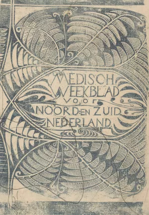 Omslag van het Medisch Weekblad voor Noord- en Zuid-Nederland Oil painting by Carel Adolph Lion Cachet