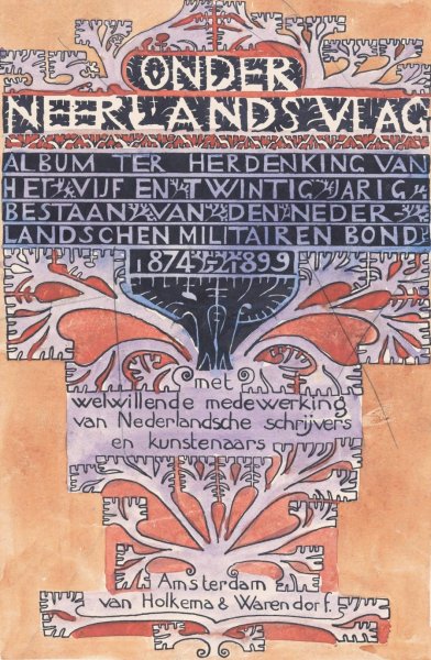 Main Product Photo of Onder Neerlands vlag  Painting by Carel Adolph Lion Cachet