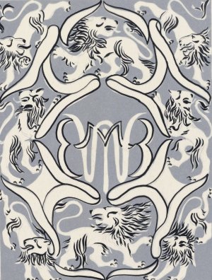 Ontwerp voor een ex libris met monogram en leeuwen by Carel Adolph Lion Cachet Oil Painting