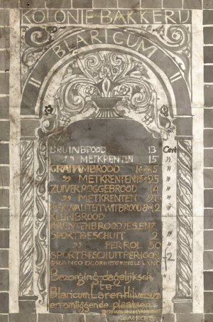 Ontwerp voor een prijslijst van de Kolonie Bakkerij te Blaricum by Carel Adolph Lion Cachet Oil Painting