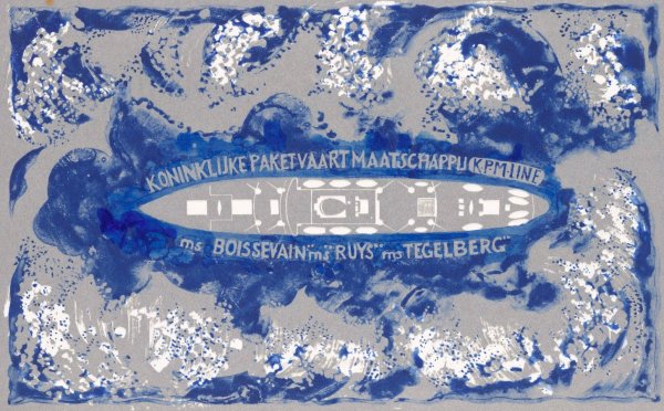 Main Product Photo of Schip van de Koninklijke Paketvaart-Maatschappij  Painting by Carel Adolph Lion Cachet