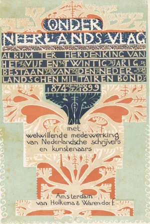 Titelpagina voor; Onder Neerlands vlag, 1899 by Carel Adolph Lion Cachet Oil Painting