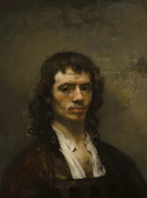 Self-portrait by Carel Fabritius Oil Painting