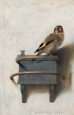 The Goldfinch by Carel Fabritius Oil Painting
