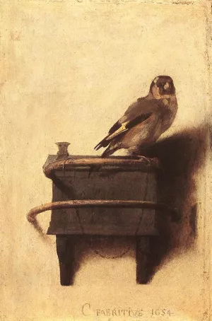 The Goldfinch by Carel Fabritius Oil Painting