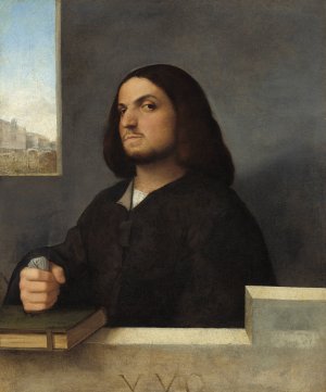 Portrait of a Venetian Gentleman by Cariani Oil Painting