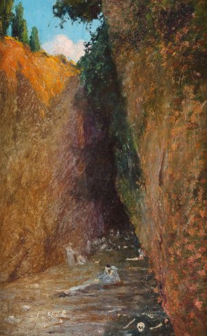 In the Canyon by Carl Arp Oil Painting