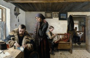 The Doctor Calls by Carl Aspelin Oil Painting