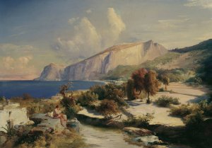 Nachmittag auf Capri by Carl Blechen Oil Painting
