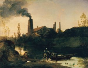 The Neustadt-Eberswalde Rolling Mill by Carl Blechen Oil Painting