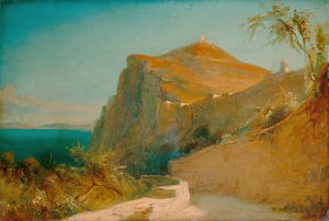 Tiberius rocks at Capri by Carl Blechen Oil Painting