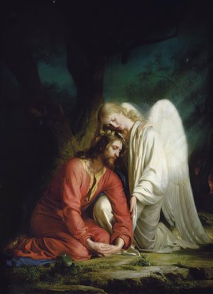 Christ at Gethsemane by Carl Bloch Oil Painting