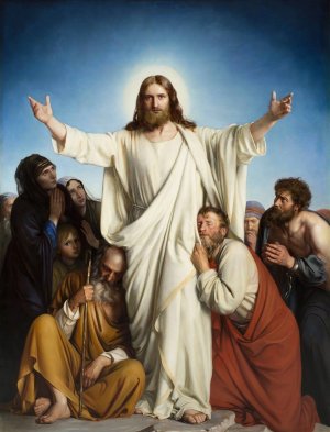 Christus Consolator by Carl Bloch Oil Painting