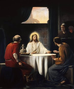 Supper at Emaus by Carl Bloch Oil Painting