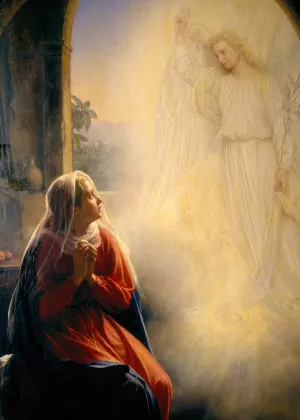 The Annunciation by Carl Bloch Oil Painting