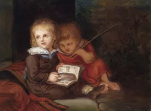 The Artist's Sons painting by Carl Christian Von Vogelstein