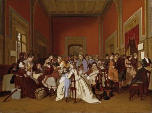 Second Class Waiting-Room by Carl D'Unker Oil Painting