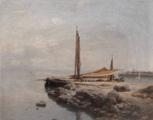 Motiv aus Voloska bei Abbazia by Carl Eduard Onken Oil Painting