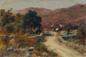 Strase von Mattuglie by Carl Eduard Onken Oil Painting