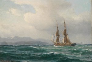 Maritime Painting by Carl Emil Baagoe Oil Painting