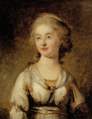 Actress Anna Sofia Hagman by Carl Frederik Von Breda Oil Painting