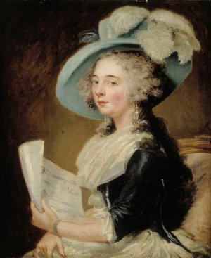 English Singer by Carl Frederik Von Breda Oil Painting