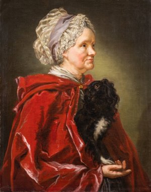 The Artist's Mother Johanna Cornelia von Breda by Carl Frederik Von Breda Oil Painting