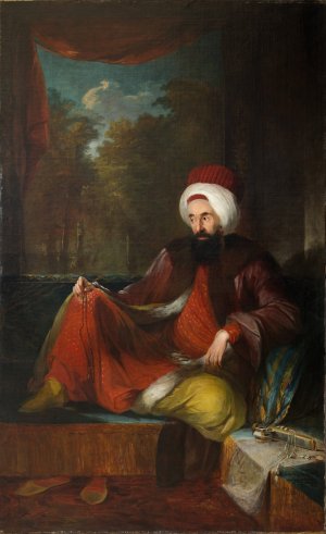 Yusuf Agah Efendi by Carl Frederik Von Breda Oil Painting