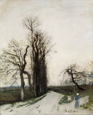Autumn Oil painting by Carl Fredrik Hill