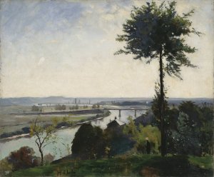 The Tree and the River III by Carl Fredrik Hill Oil Painting