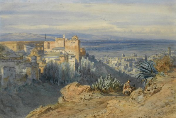 Main Product Photo of Alhambra, Spain  Painting by Carl Friedrich Heinrich Werner