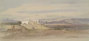 Roman Landscape with San Giovanni in Laterano by Carl Friedrich Heinrich Werner Oil Painting