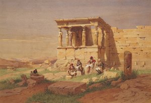 The Prostasis by Carl Friedrich Heinrich Werner Oil Painting