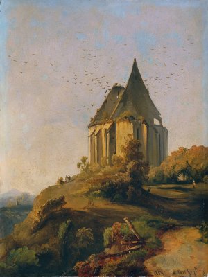 Kirchenruine by Carl Geyling Oil Painting