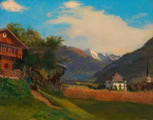 Stumm im Zillertal by Carl Geyling Oil Painting