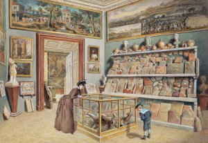Das Apsiszimmer mit den rOmischen Ziegeln by Carl Goebel The Younger Oil Painting