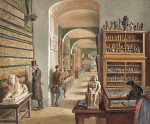 Das zweite Kabinett der agyptischen Sammlung by Carl Goebel The Younger Oil Painting
