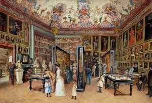 Der Stammbaumsaal by Carl Goebel The Younger Oil Painting