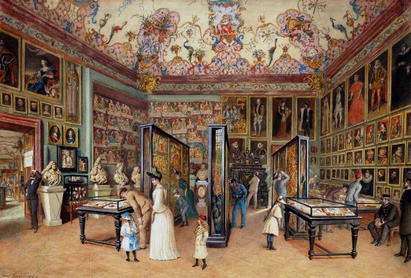 Main Product Photo of Der Stammbaumsaal  Painting by Carl Goebel The Younger