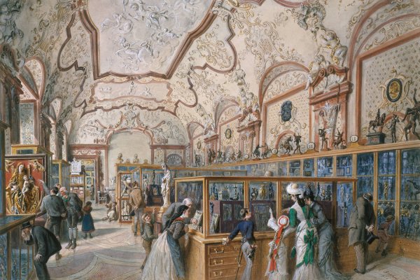 Main Product Photo of Die Marmorgalerie  Painting by Carl Goebel The Younger