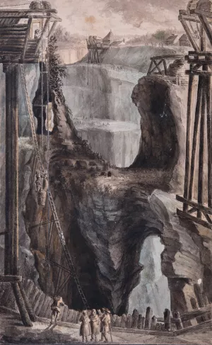 Mine Oil painting by Carl Gustaf Gillberg